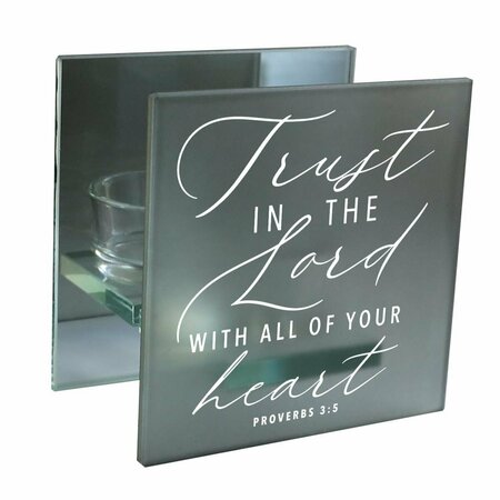 COTTAGE GARDEN Trust In The Lord Proverbs 3-5 Candle Holder MCHQ10SGY